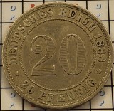 Germania 20 pfennig 1888 A - km 9 - A007, Europa