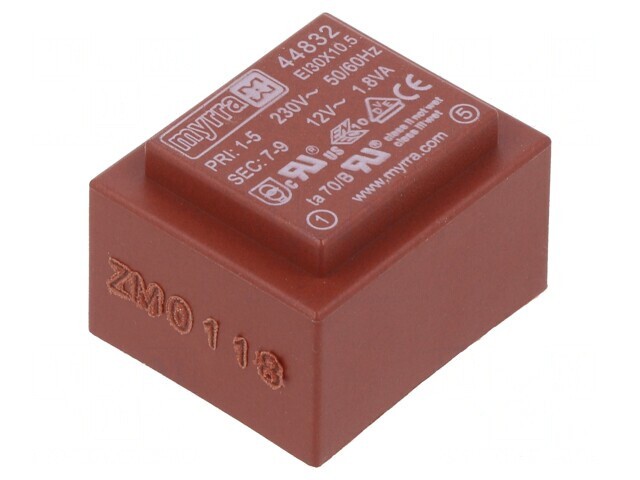 Transformator &Icirc;ncapsulat 1.8VA 230V 12V 150mA PCB