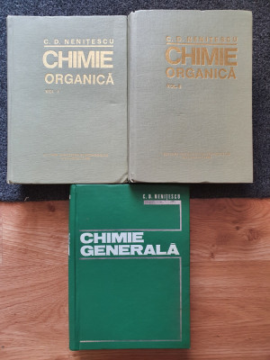 CHIMIE ORGANICA (2 volume) + CHIMIE GENERALA - C. D. Nenitescu foto