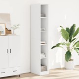 Șifonier Alb 30x50x200 cm vidaXL Lemn Prelucrat Dulap Dormitor Hol Garderobă Rafturi Depozitare Haine