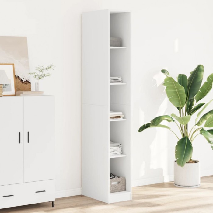 Gossi sifonier, alb, 30x50x200 cm, lemn prelucrat
