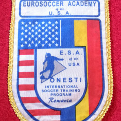 Fanion fotbal - Eurosoccer Academy USA-ROMANIA Program de training Onesti