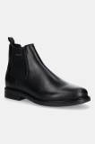 Gant ghete chelsea de piele St Fairkon culoarea negru, 31651089