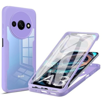 Husa pentru Xiaomi Redmi A3 + Folie - Techsuit ColorVerse 360 Series - Purple foto