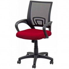 Scaun pentru birou, inaltime 97 cm, suporta maxim 90 kg, Rosu