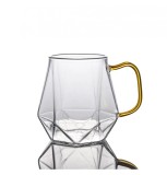 Cana din sticla Borosilicata DIAMOND, 300 ml, 9.5x9 cm, Jovy