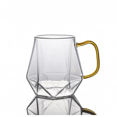 Cana din sticla Borosilicata DIAMOND, 300 ml, 9.5x9 cm