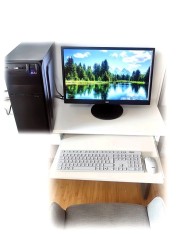 Set PC AMD Ryzen 3, 8GB DDR 4+Monitor24"+Accesorii noi+Windows 11 Pro+Office 2024 instalate si activate (Garanție+Factură+Retur gratuit)