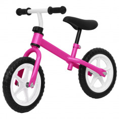 Bicicleta pentru echilibru 11 inci, cu roti, roz GartenMobel Dekor