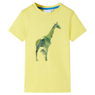 Tricou pentru copii, galben, 92 GartenMobel Dekor foto