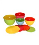 Set de castroane, 4 bucati, 4 marimi, 900-4000ml, Multicolor