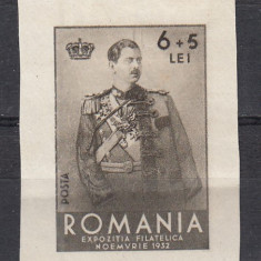 ROMANIA 1932 LP 101 EFIRO LIPSA GUMA