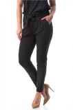 H628-1 Pantaloni eleganti cu cordon in talie