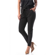 H628-1 Pantaloni eleganti cu cordon in talie