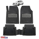 Covorașe Universale Tip Tăviță TEAMCAR&reg; Audi A4 B6 Variant (2000&ndash;2004), Set 5 Bucăți, Silver, Cauciuc