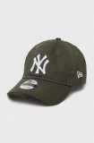 New Era șapcă de baseball din bumbac culoarea verde, cu model, NEW YORK YANKEES