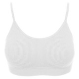 Bustier Ribat Seamless Alb cu Pernute - Mărime Unică, CMCLASS