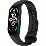 Bratara Fitness Xiaomi Mi Band 7, ecran AMOLED 1.62inch, Bluetooth, PAI, Senzor Ritm cardiac, Oxigen, Stres, 120 moduri sport (Negru)