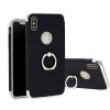 Husa iPhone X Luxury 3in1 Ring MyStyle Neagra, Protectie Completa, Anti-soc, Anti-zgarieturi