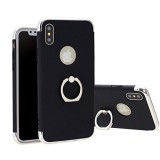 Husa Apple iPhone X, Elegance Luxury 3in1 Ring Negru, MyStyle