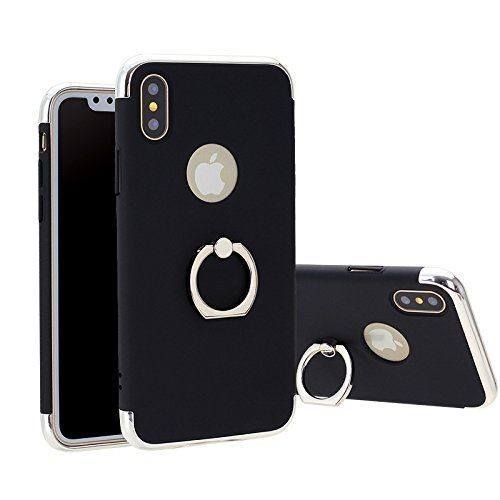 Husa Apple iPhone X, Elegance Luxury 3in1 Ring Negru Husa Apple iPhone X, Elegance Luxury 3in1 Ring Negru