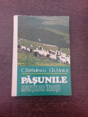 Pasunile muntilor inalti - C. Barbulescu foto