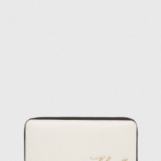 Karl Lagerfeld portofel femei, culoarea alb