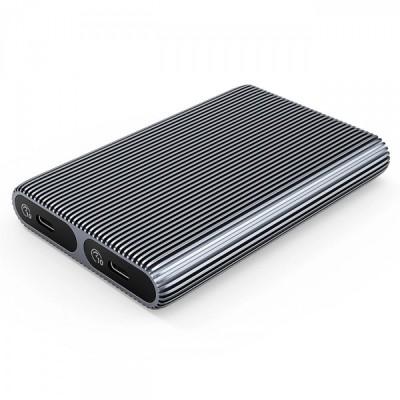 Rack Orico AM2C3-2N Dual Disk pentru SSD SATA M.2 NVMe, Gri foto