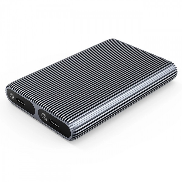 Rack Orico AM2C3-2N Dual Disk pentru SSD SATA M.2 NVMe, Gri