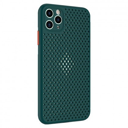 Husa Capac Silicon Breath, Apple iPhone 12 / 12 Pro Verde