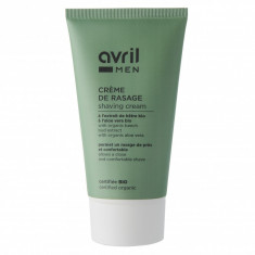 Crema pentru barbierit, certificata bio, cu aloe vera, Avril, 150ml foto