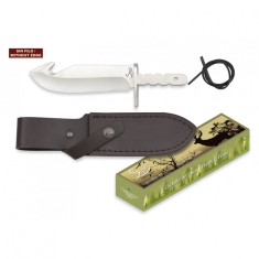 Set Teaca + Lama Cutit 7Cr17Mov Inox 11cm Steel 440 Albainox Spania 32128-F foto