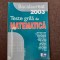 BACALAUREAT 2003 TESTE GRILA DE MATEMATICA GHEORGHE ANDREI