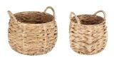 Set 2 cosuri depozitare iarba mare natur Kalaw &Oslash;25x17h; &oslash;33x20h