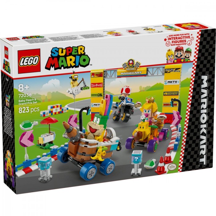 LEGO SUPER MARIO MARIO KART SET BABY PEACH SI GRAND PRIX 72036 SuperHeroes ToysZone