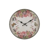Cumpara ieftin Ceas de perete MDF Pink Flowers 34 cm