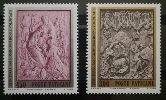 BC112, Vatican 1982, serie arta, basorelief