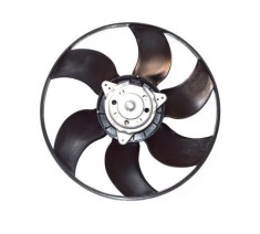 GMV ventilator radiator Renault Clio 2, 1998-2012, Kangoo, 1997-2003, motor 1.2, 1.4; 1.6 benzina, 1.5 dci, 1.9 D/dTi, diesel, 385 mm; 2 pini,