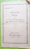 F528-I-Regatul BAYERN Document Contract executoriu vechi 1874 stampile sigiliu.