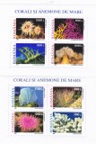 CORALI SI ANEMONE DE MARE I SI II,2001-2002,BLOC,MNH,ROMANIA., Fauna, Nestampilat