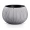 Ghiveci decorativ cu lant, rotund, gri, 2.3 L, 23.8x16.1 cm, Beton Bowl