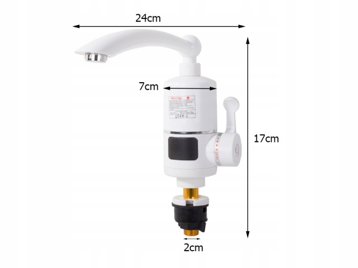 Robinet electric nou cu afișaj LCD 3kw