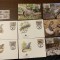 turks - reptile - iguana - serie 4 timbre MNH, 4 FDC, 4 maxime, fauna wwf