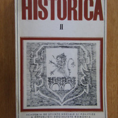 Historica sub redactia lui G. Ivanescu. volumul 2 (1971)