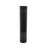 Burlan evacuare fum, tabla emailata, 130 x 500 mm, negru