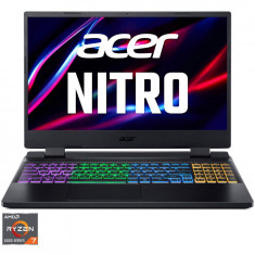 Laptop Gaming Acer Nitro 5 AN515-46 cu procesor AMD Ryzen™ 7 6800H pana la 4.7 GHz, 15.6, Full HD, IPS, 144Hz, 16GB DDR5, 512GB SSD, NVIDIA® GeForce R