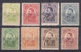 ROMANIA 1908 LP 66 REGELE CAROL I GRAVATE UZUALE SERIE STARE MNH