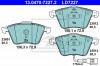 Set placute frana,frana disc SEAT LEON (1P1) (2005 - 2012) ATE 13.0470-7227.2