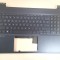 Carcasa superioara cu tastatura palmrest Laptop, HP, Victus 16-D, 16-E, M54739-271, cu iluminare, layout US, blue