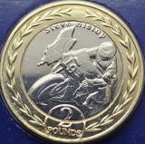 2 pounds 2019 Isle of Man / Insula Man, Steve Hislop - Rotary Norton, Bunc, Coincard